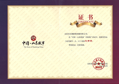中国·山东故事 视频类三等奖